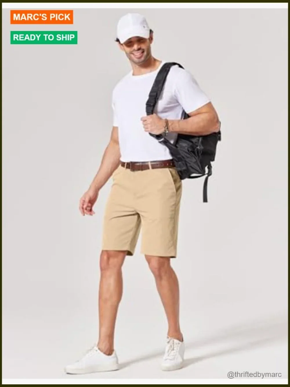 Men's 9-Inch Flat Front Casual Shorts with 4 Pockets Lightweight Summer